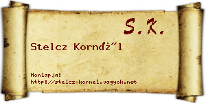 Stelcz Kornél névjegykártya