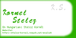 kornel stelcz business card